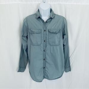 J. Crew Long Sleeve Lightweight Button Down Top Size 0